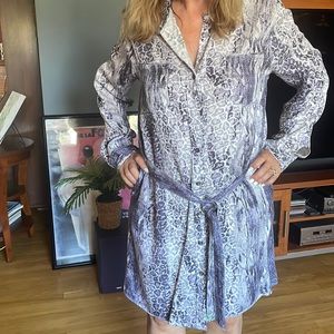 ANIMAL PRINT BUSINESS & PLEASURE SHIRT DRESS